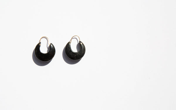 Onyx Hoop Earrings Kindred Black 1576