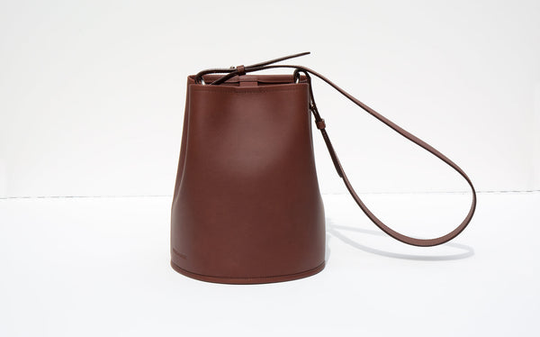 Creatures Of Comfort Dark Brown Saddle Small Bucket Bag