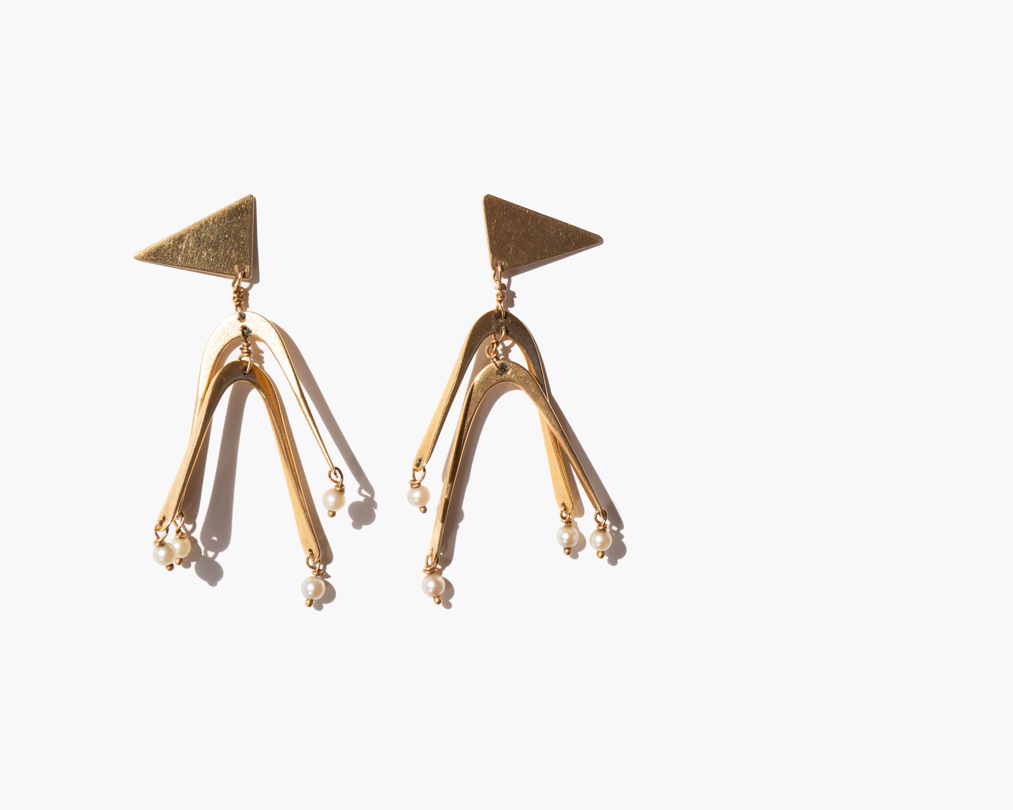 Ed Wiener Modernist Earrings