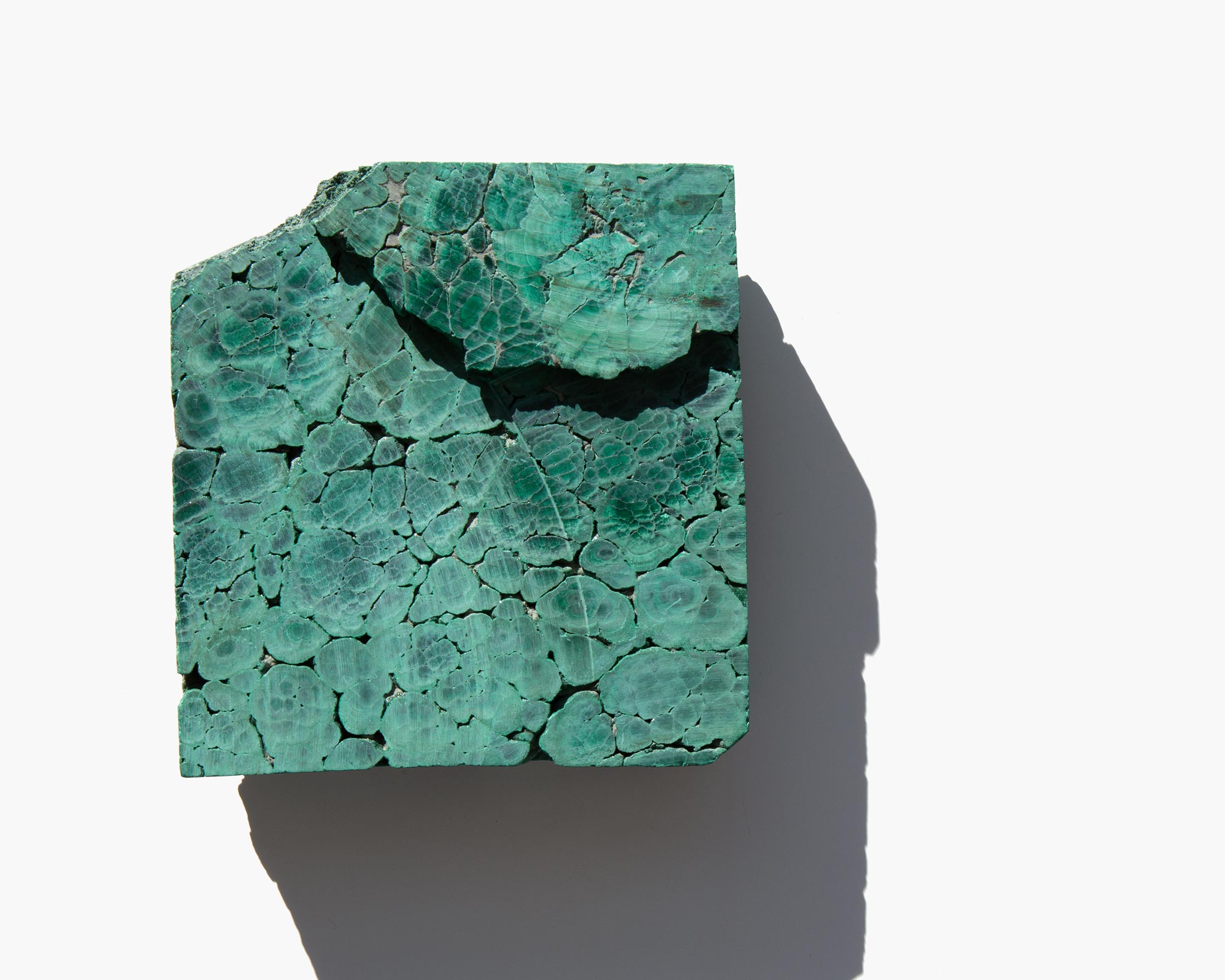 Sliced Malachite Specimen