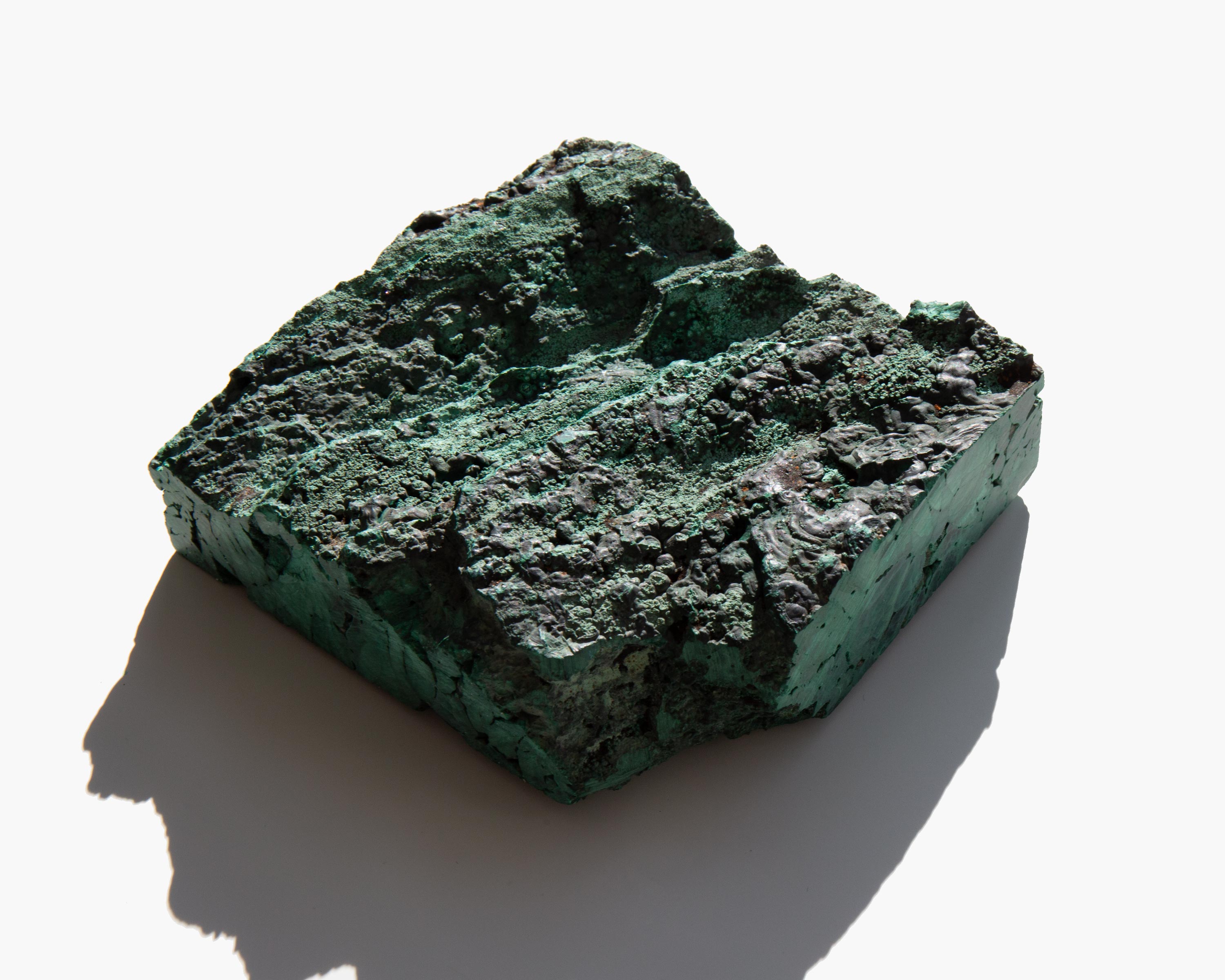 Sliced Malachite Specimen