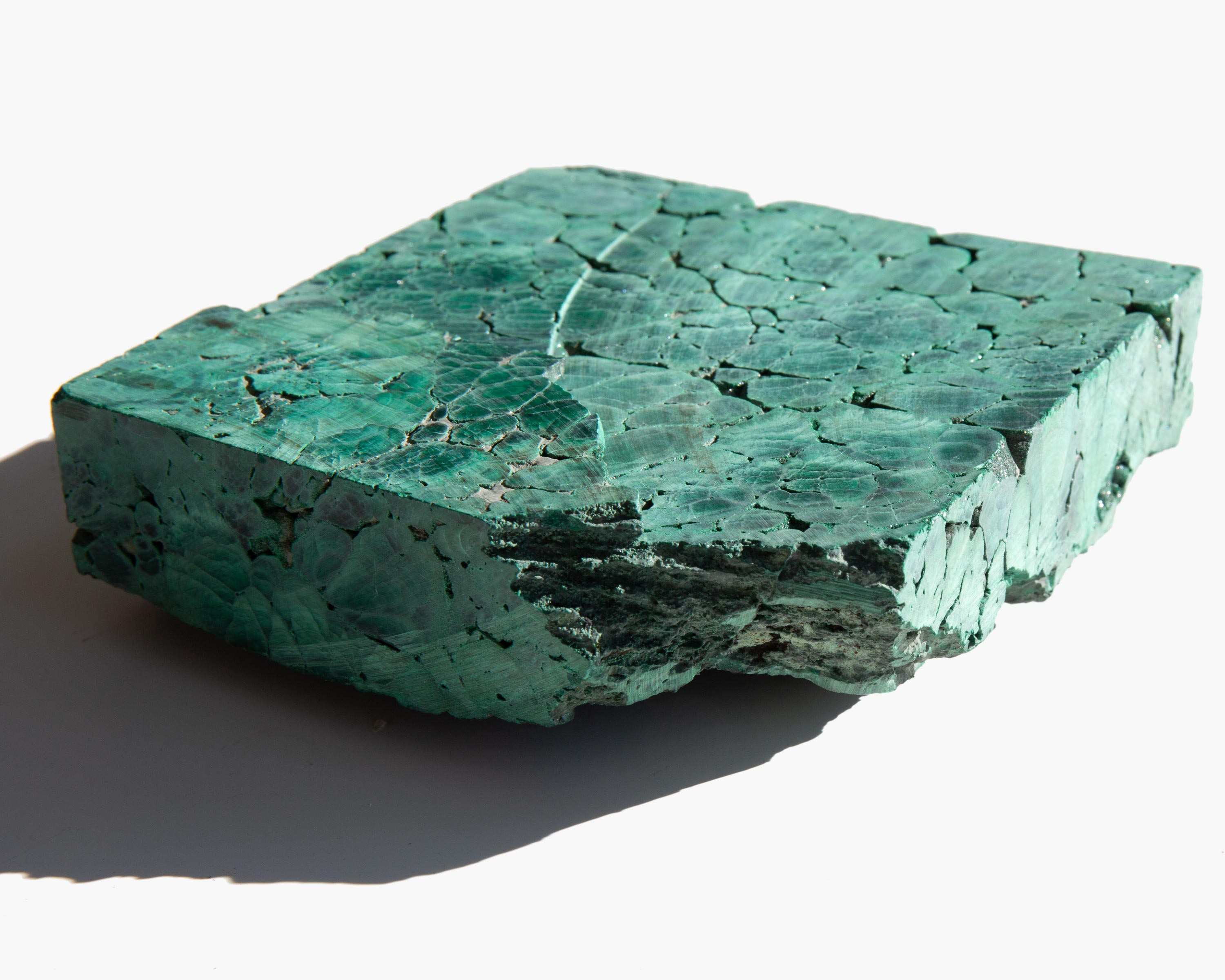 Sliced Malachite Specimen