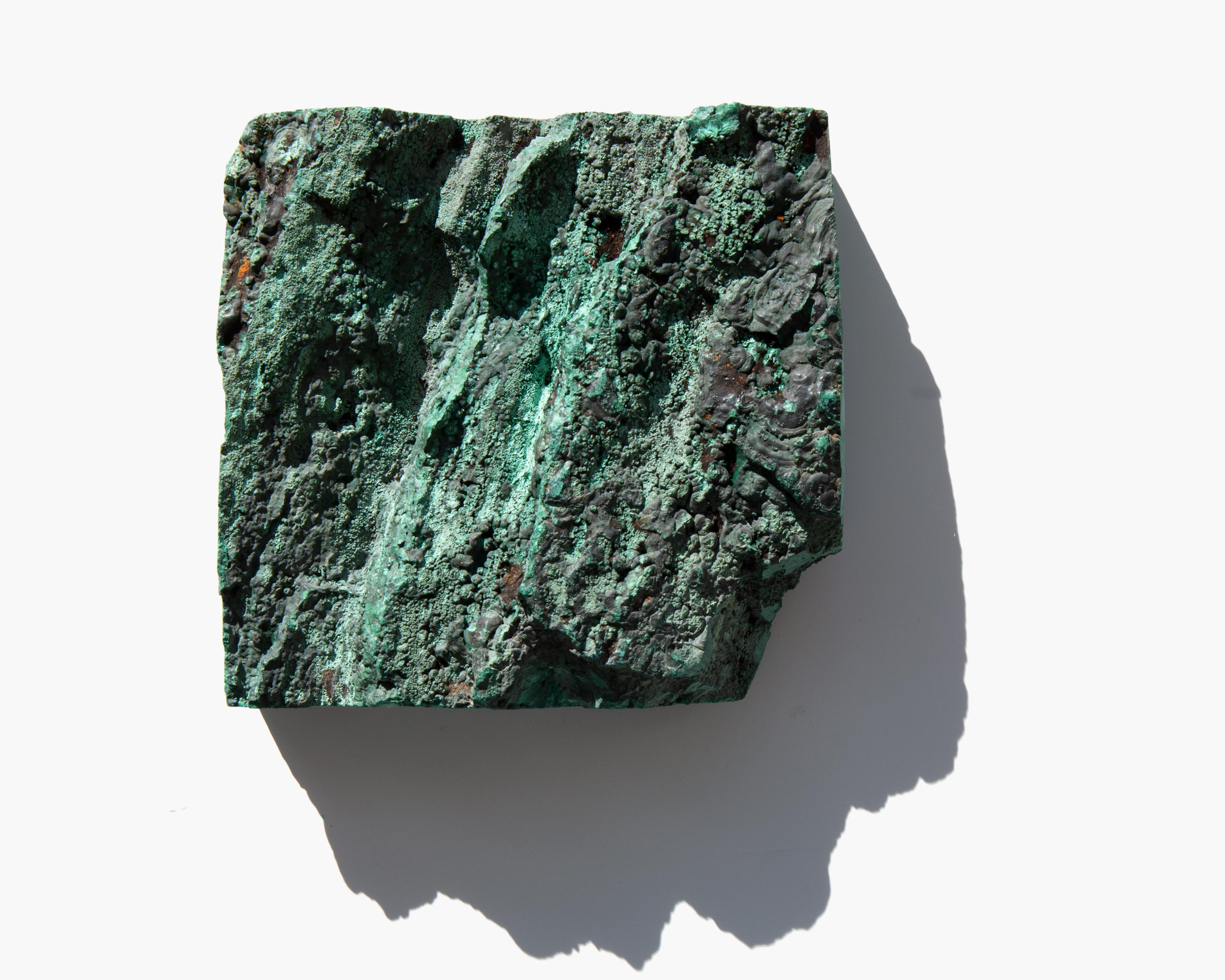 Sliced Malachite Specimen