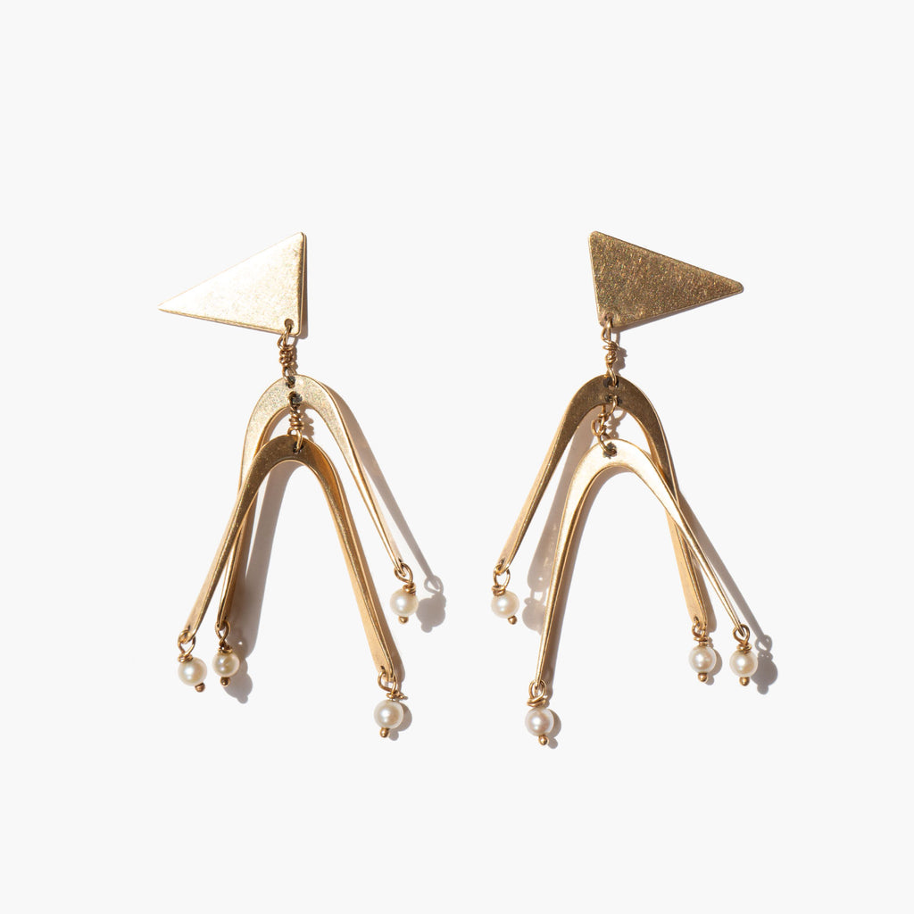 Ed Wiener Modernist Earrings