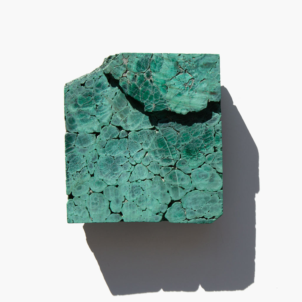 Sliced Malachite Specimen