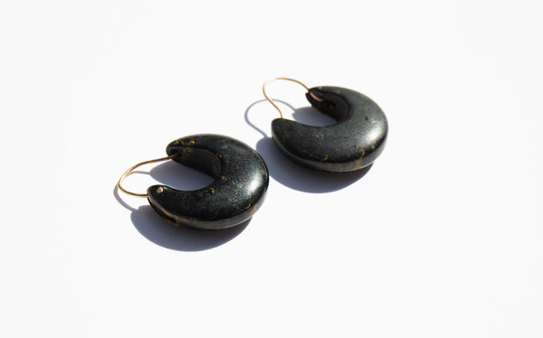 Onyx Hoop Earrings Kindred Black 3496