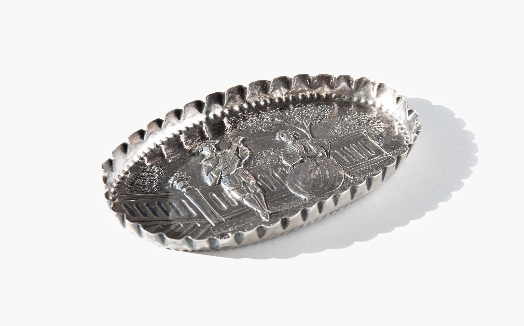 Antique Repoussé Vanity Dish