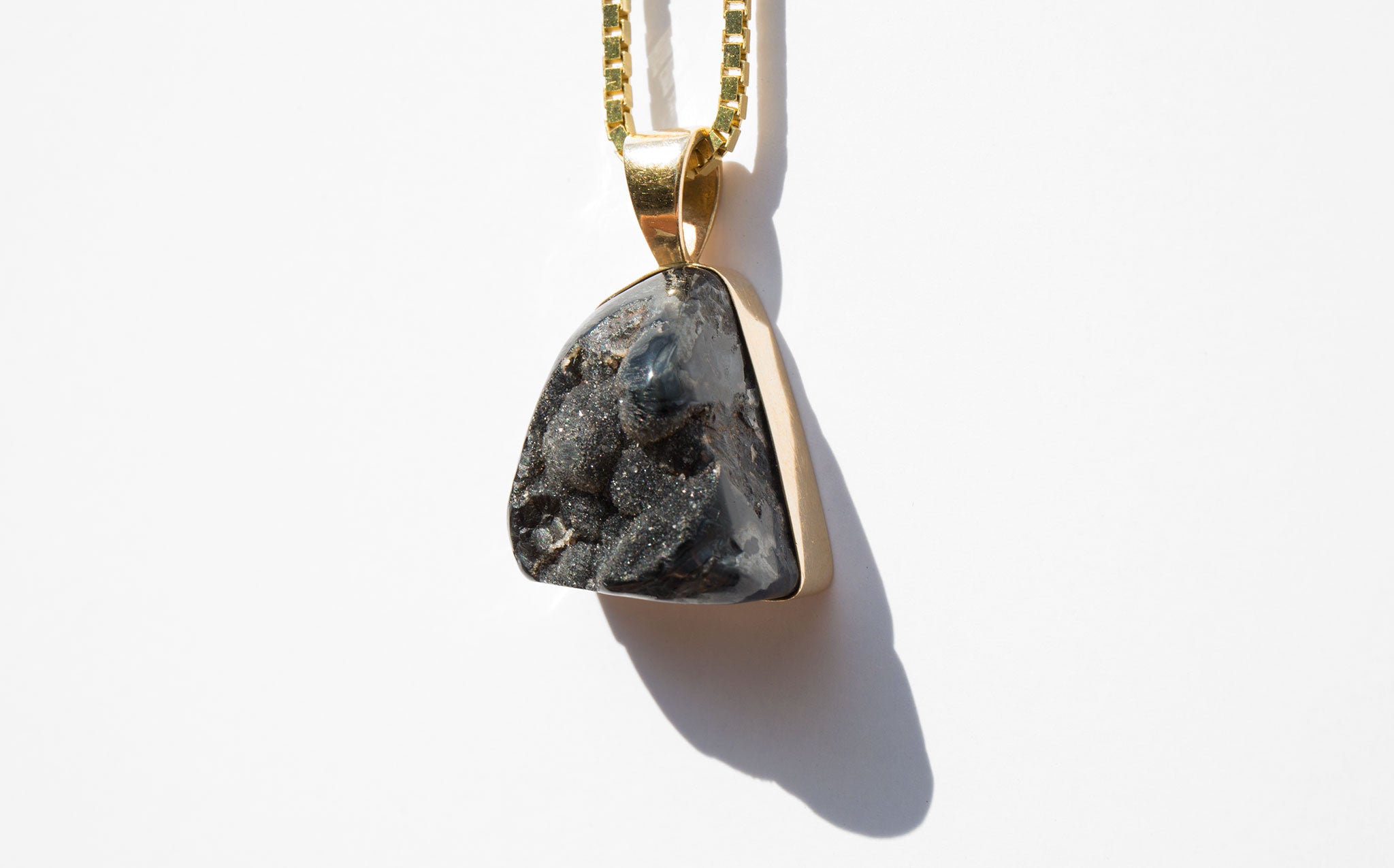 Druzy Pendant Necklace