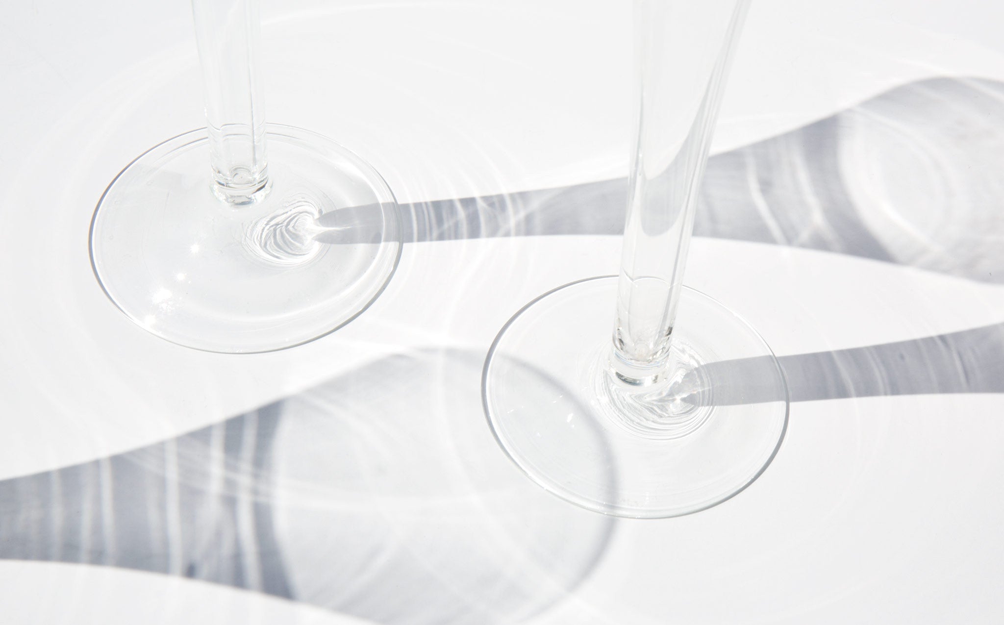 Tapered Deco Champagne Flutes