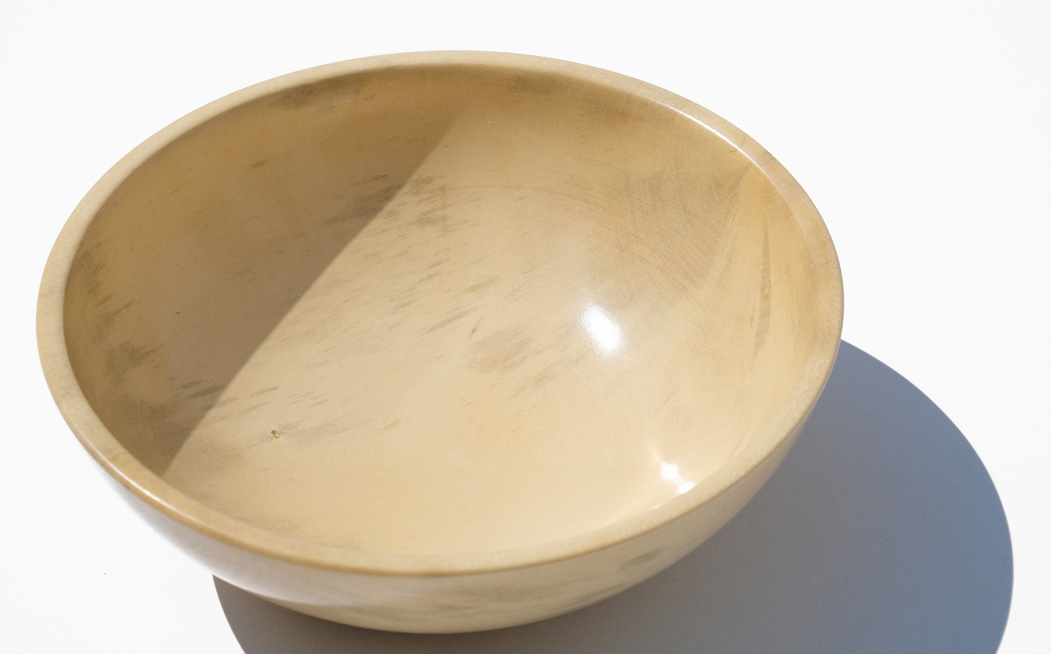 Bruce Perlmutter Hand Lathed Small Round Holly Bowl