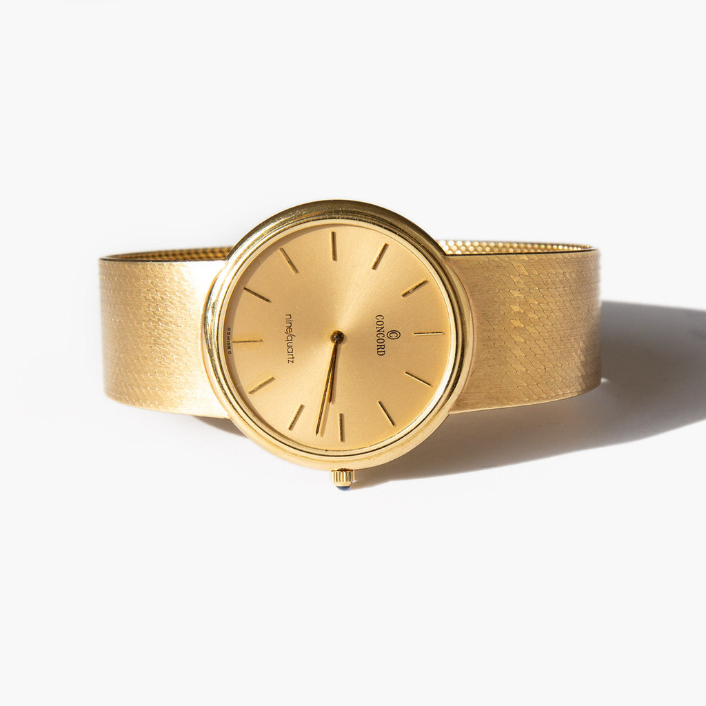 Concord 14k gold watch new arrivals