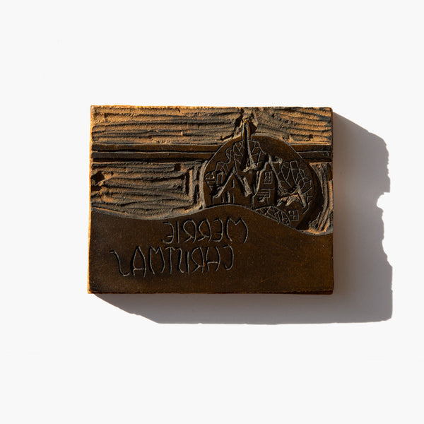 Merrie Wooden Printing Block